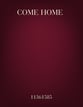 Come Home TTBB choral sheet music cover